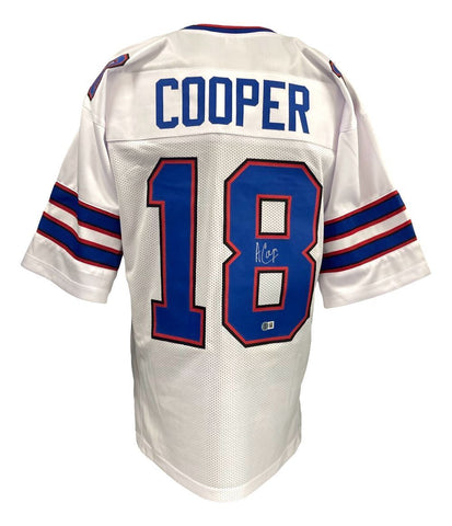 Amari Cooper Buffalo Signed White Football Jersey BAS ITP