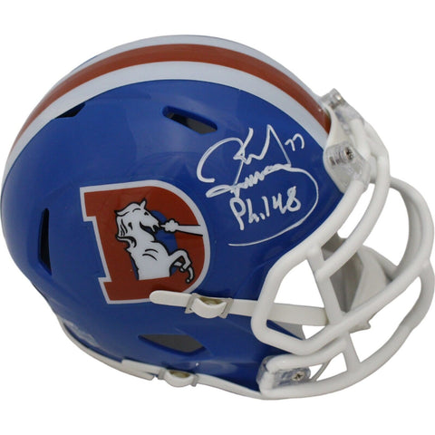 Karl Mecklenburg Autographed Denver Broncos TB Mini Helmet BAS 44762