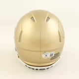 Raghib "Rocket" Ismail Signed Notre Dame Fighting Irish Mini Helmet (Beckett) WR