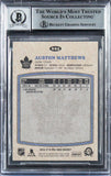 Auston Matthews Signed 2016 O-Pee-Chee Retro #694 RC Card Auto 10! BAS Slabbed