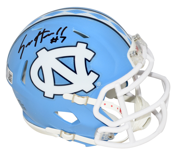 SAM HOWELL AUTOGRAPHED NORTH CAROLINA TAR HEELS SPEED MINI HELMET BECKETT