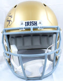 Rudy Ruettiger Signed Notre Dame Riddell F/S Speed Helmet w/2 Insc.-BeckettWHolo