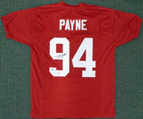 ALABAMA CRIMSON TIDE DARON PAYNE AUTOGRAPHED RED JERSEY BECKETT BAS 160987