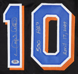 Gary Sheffield Signed New York Mets Jersey Inscribed "500 HR's & April 17 2009"