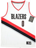 TRAILBLAZERS DAMIAN LILLARD AUTOGRAPHED WHITE FANATICS JERSEY L BECKETT 214826