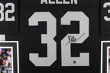 MARCUS ALLEN (Raiders black SKYLINE) Signed Autographed Framed Jersey Beckett