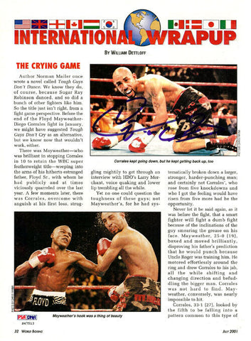 Diego Corrales Autographed Signed Magazine Page Photo PSA/DNA #S47513