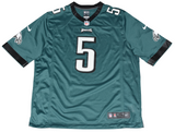 DONOVAN McNABB SIGNED PHILADELPHIA EAGLES #5 GREEN NIKE JERSEY BECKETT