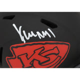 Xavier Worthy Autographed Kansas City Chiefs Eclipse Mini Helmet FAN 48829