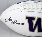 John Ross Autographed Washington Huskies Logo Football- JSA Witness Auth