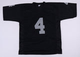 Derek Carr Signed Oakland Raiders Black Jersey (JSA COA) 3xPro Bowl Quarterback