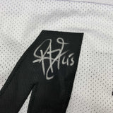 Autographed/Signed Troy Polamalu Pittsburgh White Football Jersey Beckett COA