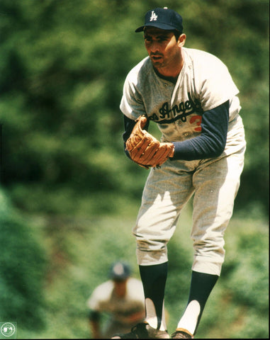 Dodgers Sandy Koufax 8x10 PhotoFile Leaning Over Pre-windup Photo Un-signed