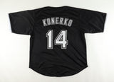 Paul Konerko Chicago White Sox Signed Black Home Jersey (JSA COA) 1B / DH