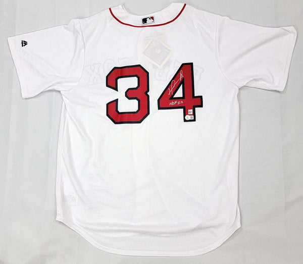 David Ortiz Autographed Boston Red Sox Replica Jersey W/HOF 22 Beckett Witnessed