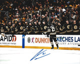 James Van Riemsdyk Goal Autographed Boston Bruins 11x14 Photo JSA PSA Pass