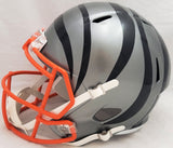 Ja'Marr Chase Autographed Bengals AMP Full Size Speed Helmet Beckett WU15505