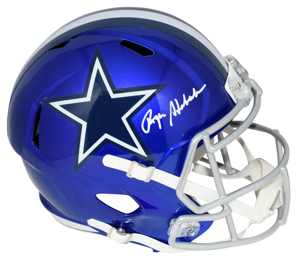 ROGER STAUBACH AUTOGRAPHED SIGNED DALLAS COWBOYS FULL SIZE FLASH HELMET BECKETT