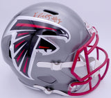 Kyle Pitts Auto Falcons Flash Full Size Speed Helmet (Scuff) Beckett WL43908