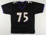 Jonathan Ogden Signed Baltimore Ravens Stat Jersey Inscribed "HOF 13" (JSA COA)