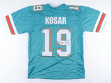 Bernie Kosar Signed Dolphins Teal Home Jersey (JSA COA) 2xPro Bowl / U of Miami