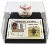 Juan Marichal Signed LE Baseball wThumbprint w Display Case San Francisco Giants