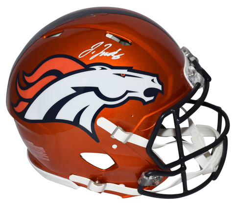 JERRY JEUDY SIGNED DENVER BRONCOS FLASH FULL SIZE AUTHENTIC HELMET BECKETT