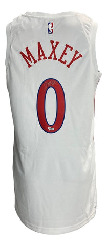 Tyrese Maxey Signed Philadelphia 76ers White Nike Swingman Jersey Fanatics