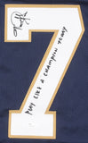 T.J Jones Signed Notre Dame Fighting Irish Jersey Inscribed (see Pics) (JSA COA)