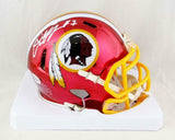 Dwayne Haskins Autographed Redskins Chrome Mini Helmet- Beckett Auth *White