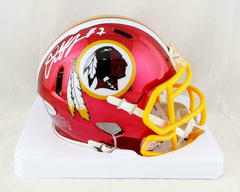 Dwayne Haskins Autographed Redskins Chrome Mini Helmet- Beckett Auth *White