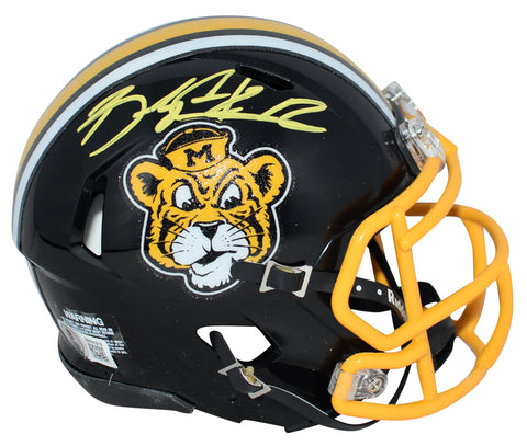 BRADY COOK SIGNED AUTOGRAPHED MISSOURI TIGERS SPEED MINI HELMET BECKETT