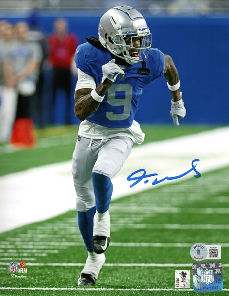 Jameson Williams Autographed Detroit Lions 8x10 Photo Beckett Witnessed