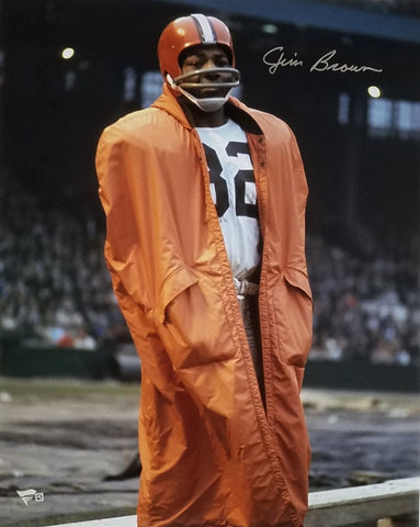 Jim Brown Autographed Cleveland Browns 16x20 Photo Fanatics Authentic #1