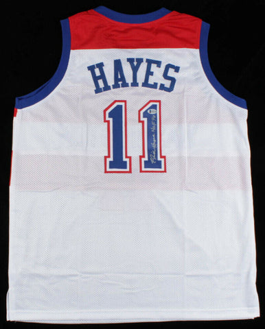 Elvin Hayes Signed Washington Bullets Jersey Inscribed "HOF 90" (Beckett COA)