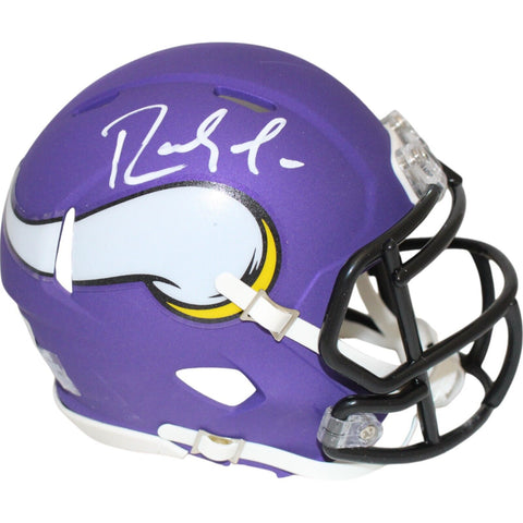 Randy Moss Autographed/Signed Minnesota Vikings Mini Helmet Beckett 46937