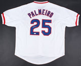 Rafael Palmeiro Signed Cubs Jersey (JSA COA) 500 Home Run & 3000 Hit Club