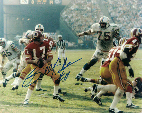 Billy Kilmer Autographed/Signed Washington Redskins 8x10 Photo 11966