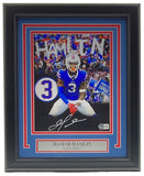 Damar Hamlin Signed Framed 8x10 Buffalo Bills Photo BAS