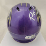 ROQUAN SMITH SIGNED BALTIMORE RAVENS FLASH SPEED MINI HELMET BECKETT