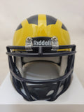 JJ MCCARTHY SIGNED MICHIGAN WOLVERINES SPEED MINI HELMET with SMILEY BECKETT QR