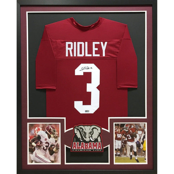 Calvin Ridley Autographed Signed Framed Alabama Crimson Tide Jersey TRISTAR