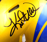 Kurt Warner Autographed Rams Flash F/S Speed Authentic Helmet-Beckett W Hologram