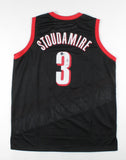 Damon Stoudamire Signed Trail Blazers Jersey (Beckett Holo) 1996 R.O.Y. Award