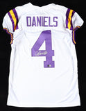 C J Daniels Signed LSU Tigers Purple Jersey (Beckett) Senior Wide Receiver