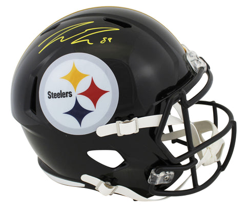 Steelers Pat Freiermuth Signed Full Size Speed Rep Helmet BAS Witnessed