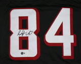 Roddy White Autographed Black Pro Style Jersey - Beckett W Hologram *Black