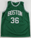 Marcus Smart Signed Boston Celtics Green Home Jersey Inscribed "DPOY" (Beckett)