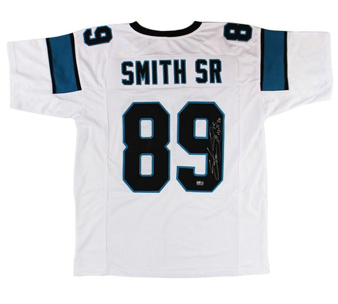 Steve Smith Sr Signed Carolina Custom White Jersey With "Agent 89" Inscription