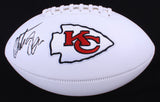 Christian Okoye Signed Kansas City Chiefs Logo Football (PSA Holo) All Pro R.B.